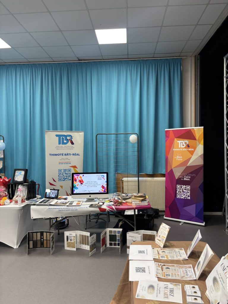 Stand d'un exposant au salon des 1 an de Link Caudaciens
